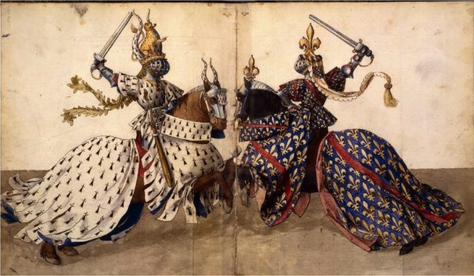 Lovagi torna ábrázolás René d'Anjou könyvéből